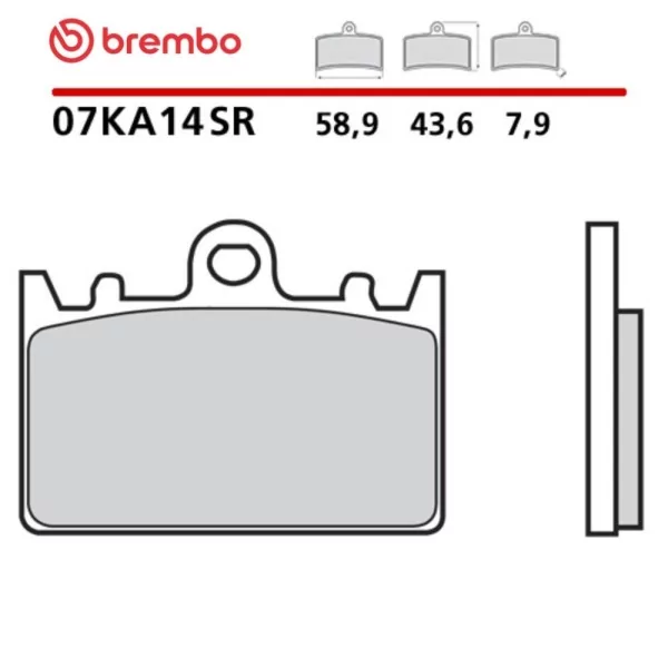 Motorrad Bremsbeläge Brembo 07KA14SR