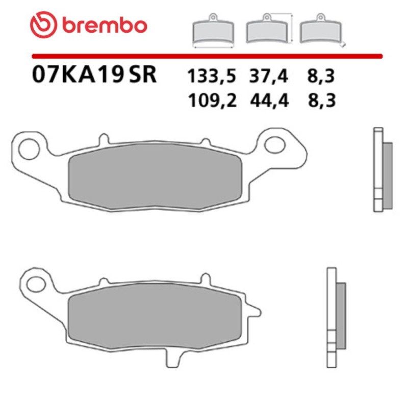 Motorcycle Brake Pads Brembo 07KA19SR Motorcycle Brake Pads Brembo 07KA19SR