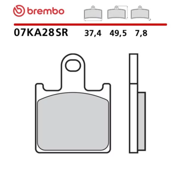 Pastillas Moto Brembo 07KA28SR