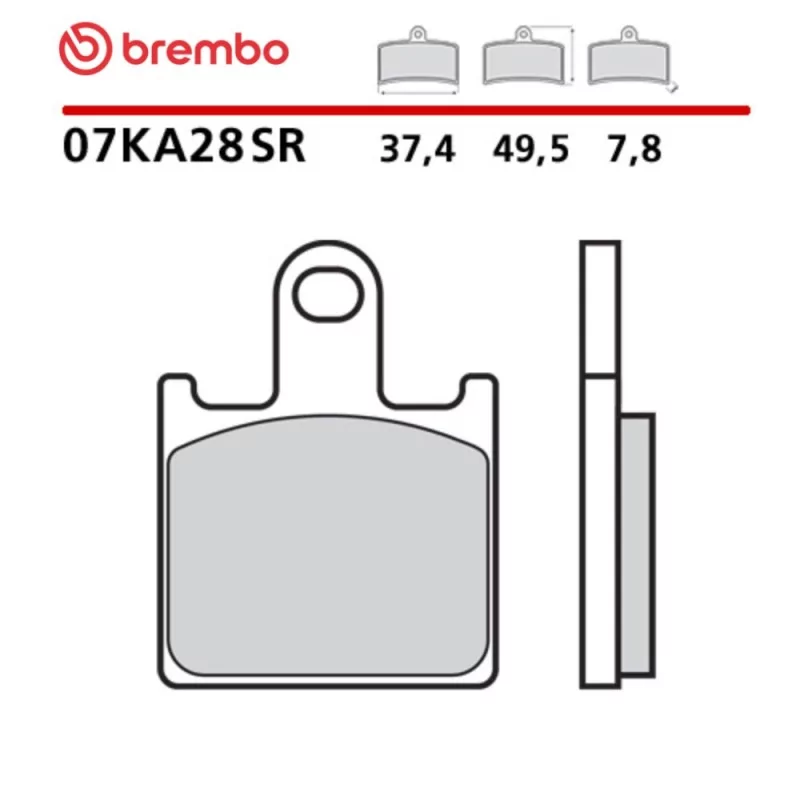 Pastillas Moto Brembo 07KA28SR