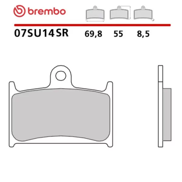 Motorrad Bremsbeläge Brembo 07SU14SR