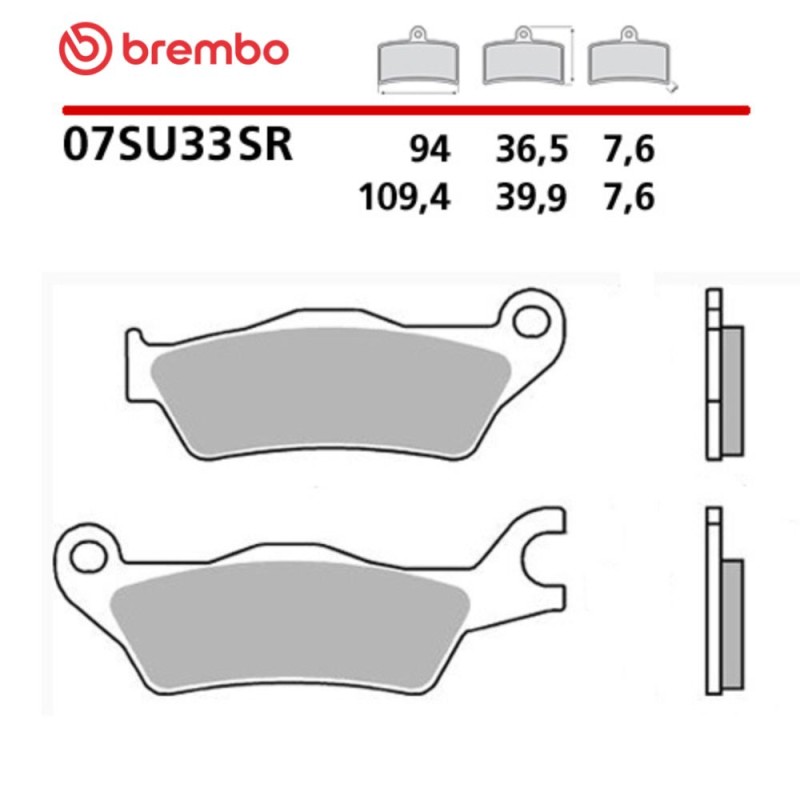 Plaquettes de Frein Moto Brembo 07SU33SR Plaquettes de Frein Moto Brembo 07SU33SR