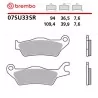 Plaquettes de Frein Moto Brembo 07SU33SR