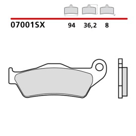 Motorcycle Brake Pads Brembo 07001XS