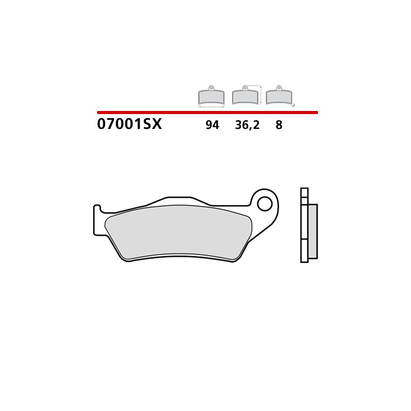 Motorcycle Brake Pads Brembo 07001XS Motorcycle Brake Pads Brembo 07001XS