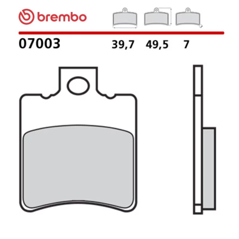 Pastillas Moto Brembo 07003