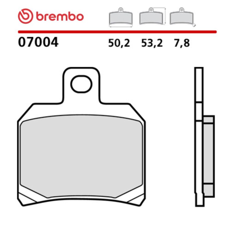 Plaquettes de Frein Moto Brembo 07004 Plaquettes de Frein Moto Brembo 07004