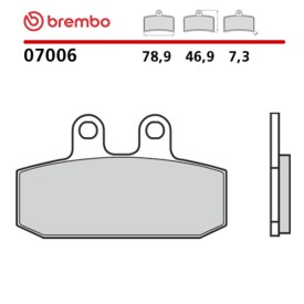 Plaquettes de Frein Moto Brembo 07006