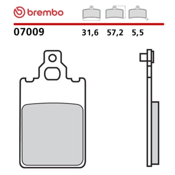 Pastiglie Freno Moto Brembo 07009