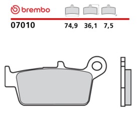 Motorcycle Brake Pads Brembo 07010