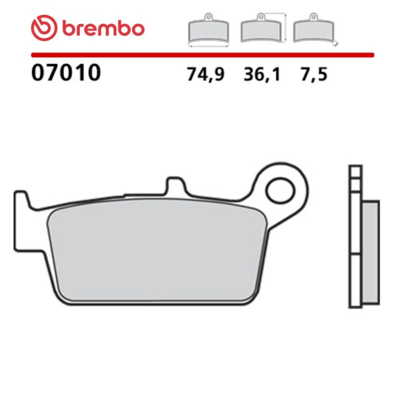 Motorcycle Brake Pads Brembo 07010 Motorcycle Brake Pads Brembo 07010