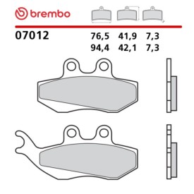Pastiglie Freno Moto Brembo 07012