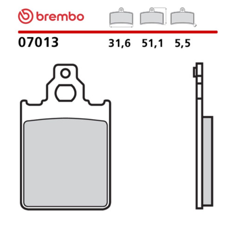 Motorrad Bremsbeläge Brembo 07013 Motorrad Bremsbeläge Brembo 07013