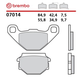 Plaquettes de Frein Moto Brembo 07014