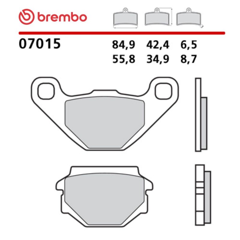 Pastillas Moto Brembo 07015 Pastillas Moto Brembo 07015