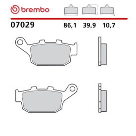 Motorrad Bremsbel&auml;ge Brembo 07029
