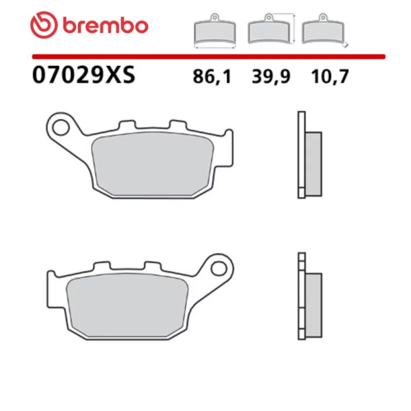 Pastiglie Freno Moto Brembo 07029XS Pastiglie Freno Moto Brembo 07029XS