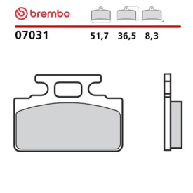 Motorrad Bremsbel&auml;ge Brembo 07031