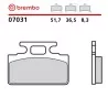Plaquettes de Frein Moto Brembo 07031