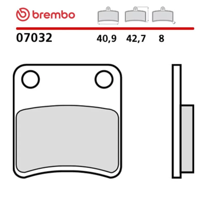 Motorcycle Brake Pads Brembo 07032