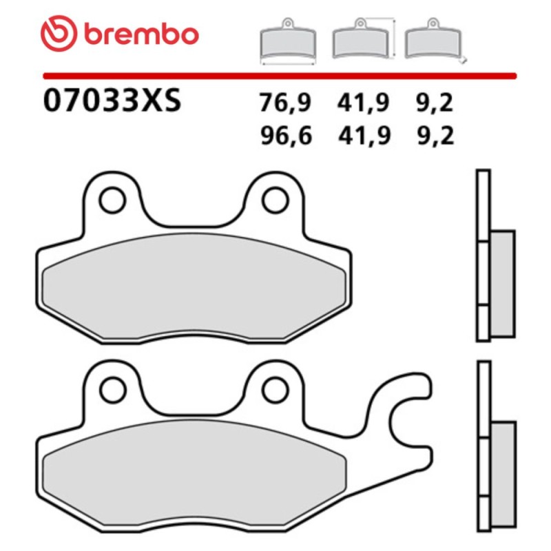 Motorcycle Brake Pads Brembo 07033XS Motorcycle Brake Pads Brembo 07033XS