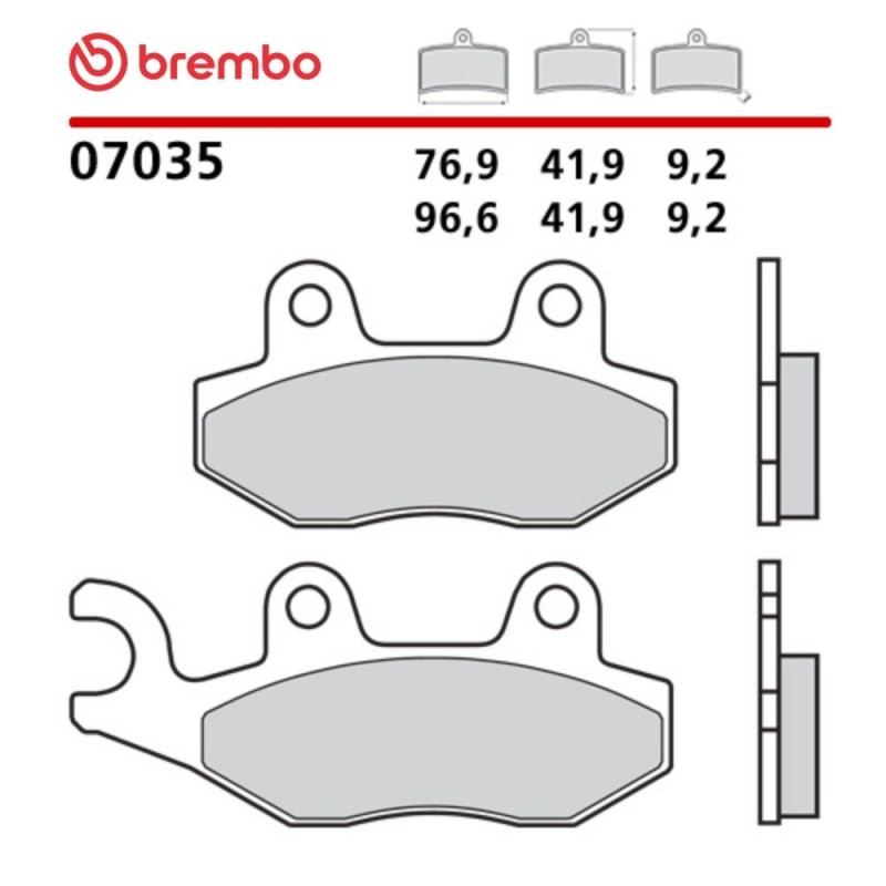 Motorcycle Brake Pads Brembo 07035 Motorcycle Brake Pads Brembo 07035