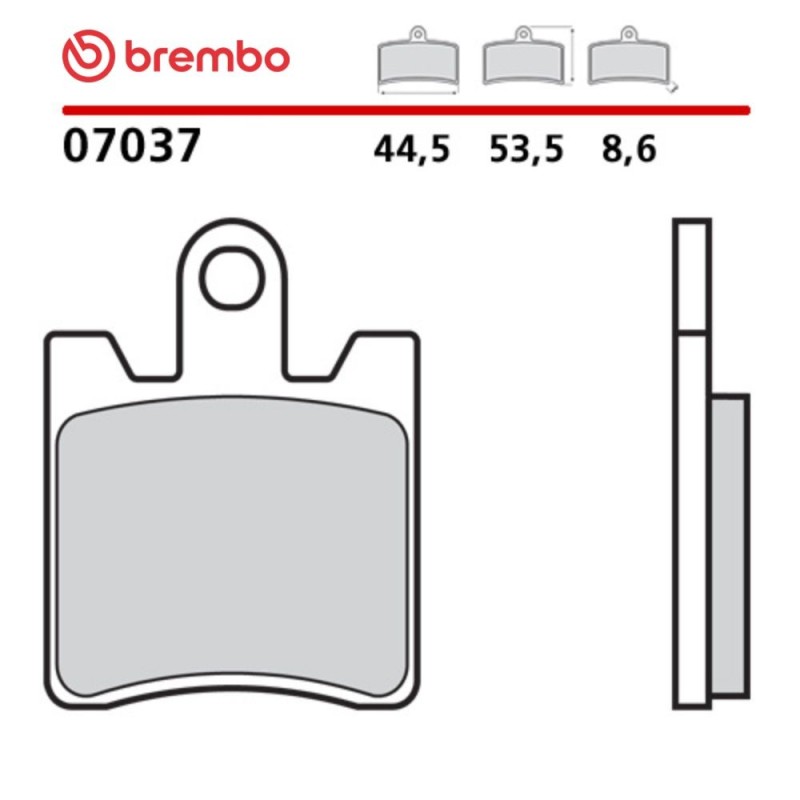 Motorcycle Brake Pads Brembo 07037