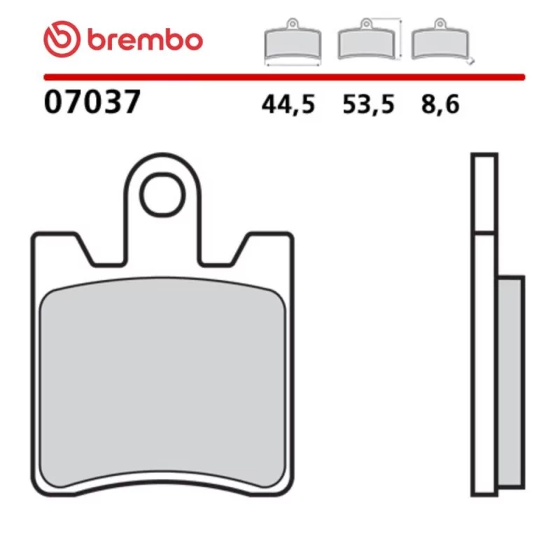 Motorrad Bremsbeläge Brembo 07037 Motorrad Bremsbeläge Brembo 07037