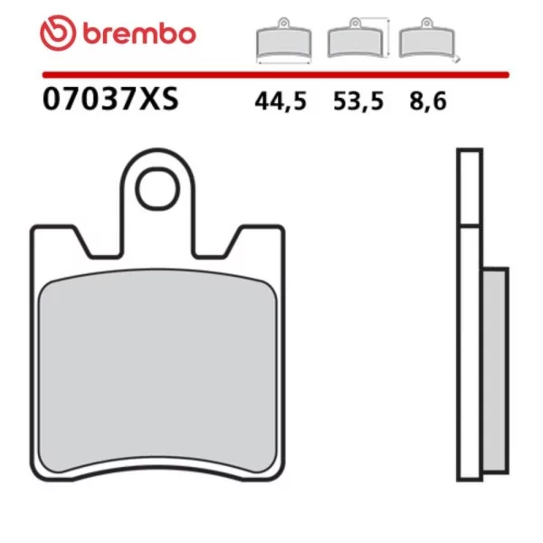 Pastillas Moto Brembo 07037XS