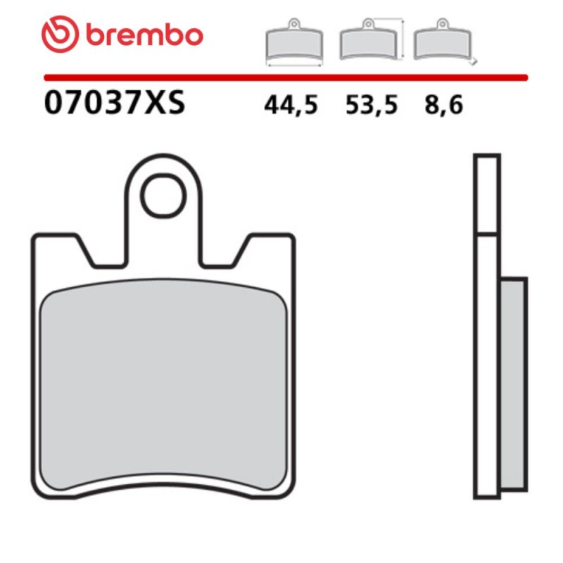 Motorcycle Brake Pads Brembo 07037XS Motorcycle Brake Pads Brembo 07037XS