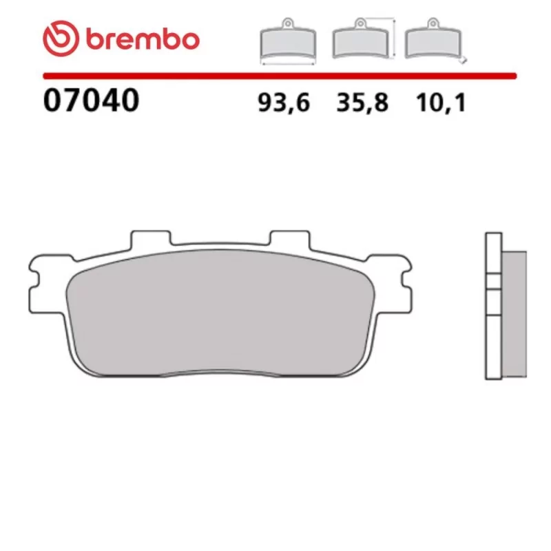 Motorcycle Brake Pads Brembo 07040