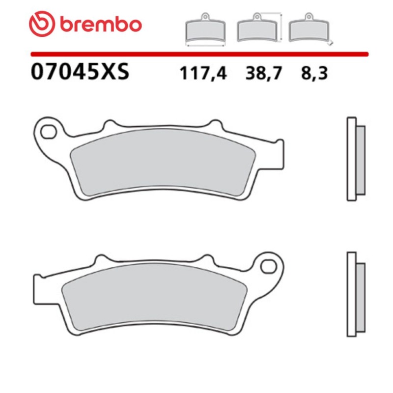 Motorcycle Brake Pads Brembo 07045XS Motorcycle Brake Pads Brembo 07045XS