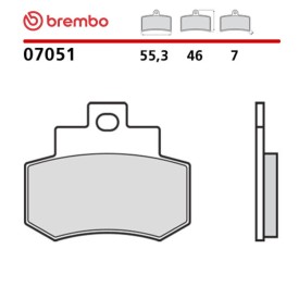 Motorcycle Brake Pads Brembo 07051