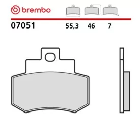 Pastillas Moto Brembo 07051