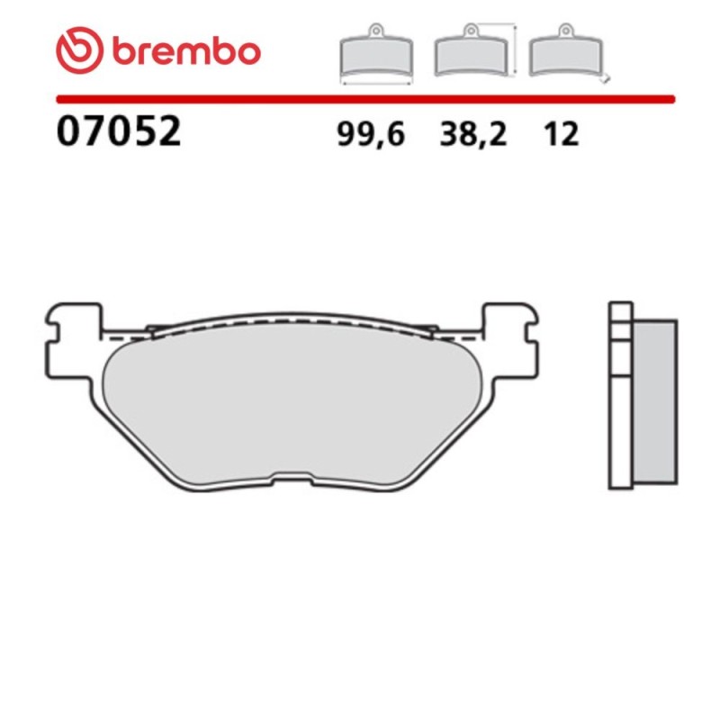 Plaquettes de Frein Moto Brembo 07052 Plaquettes de Frein Moto Brembo 07052
