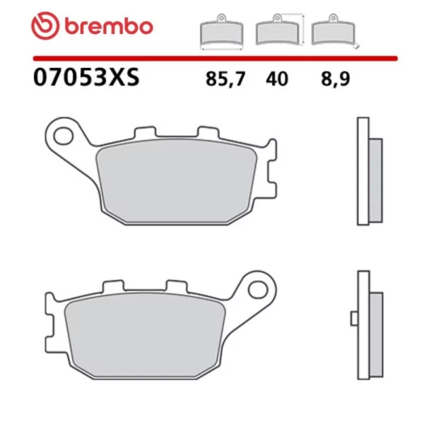 Plaquettes de Frein Moto Brembo 07053XS