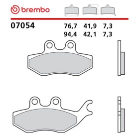 Motorcycle Brake Pads Brembo 07054