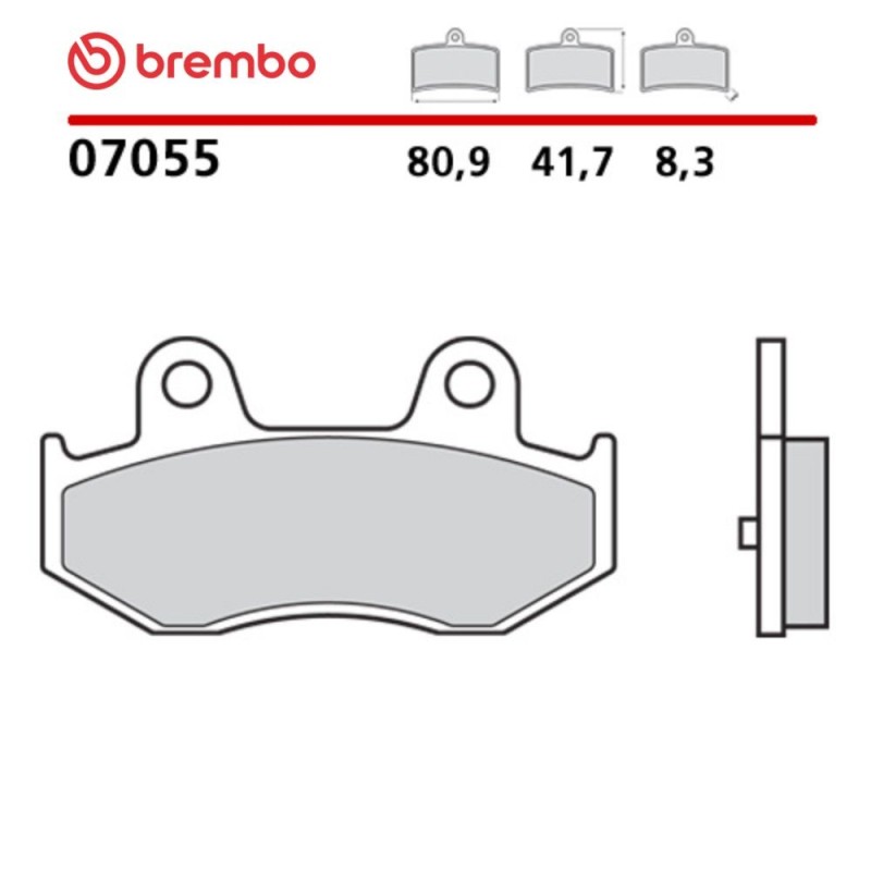Motorcycle Brake Pads Brembo 07055 Motorcycle Brake Pads Brembo 07055