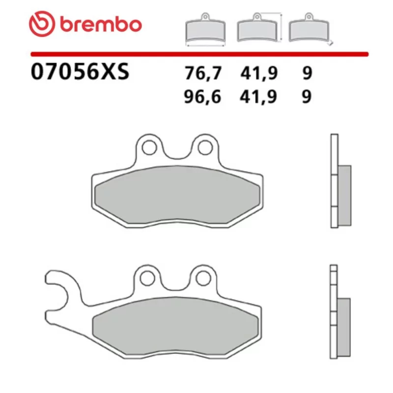 Motorrad Bremsbeläge Brembo 07056XS Motorrad Bremsbeläge Brembo 07056XS