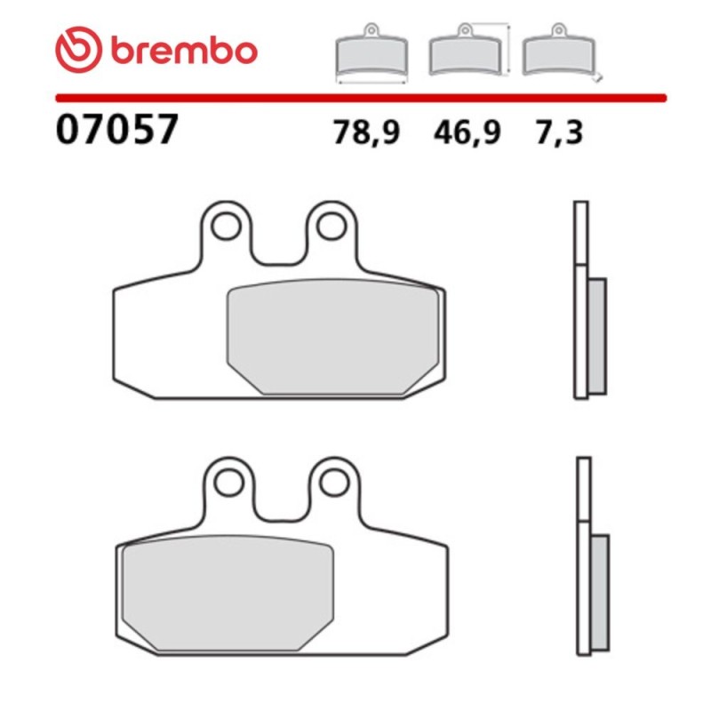 Pastillas Moto Brembo 07057 Pastillas Moto Brembo 07057