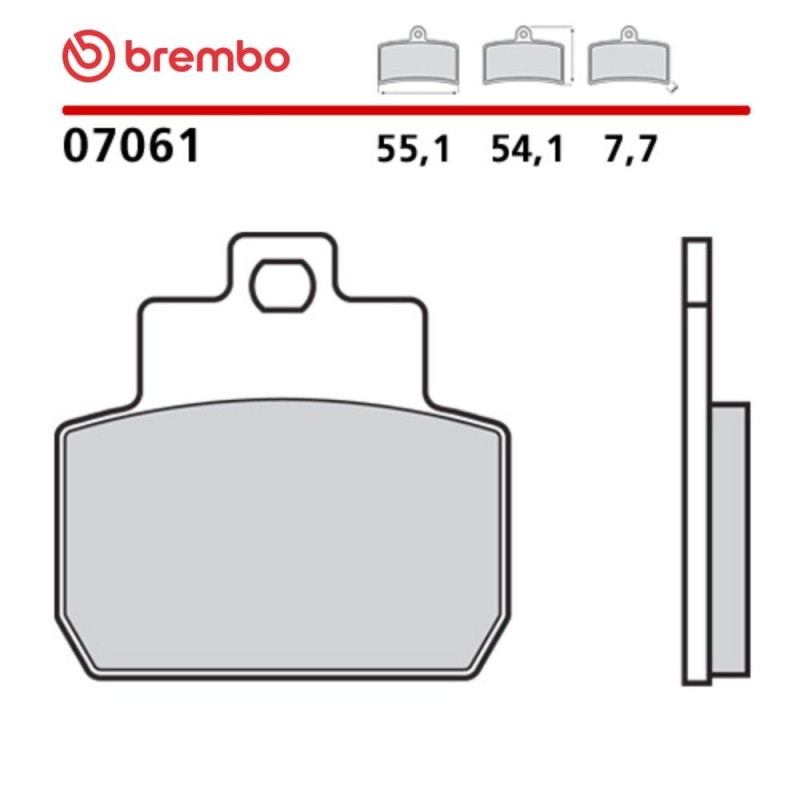Pastiglie Freno Moto Brembo 07061 Pastiglie Freno Moto Brembo 07061