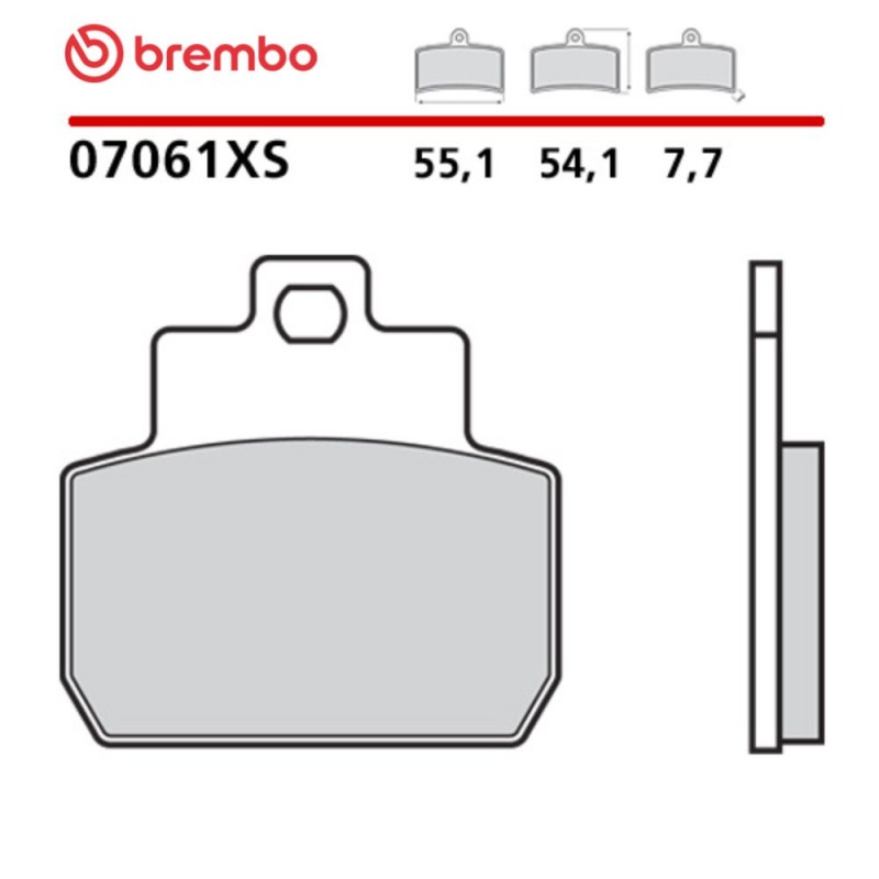 Pastiglie Freno Moto Brembo 07061XS Pastiglie Freno Moto Brembo 07061XS