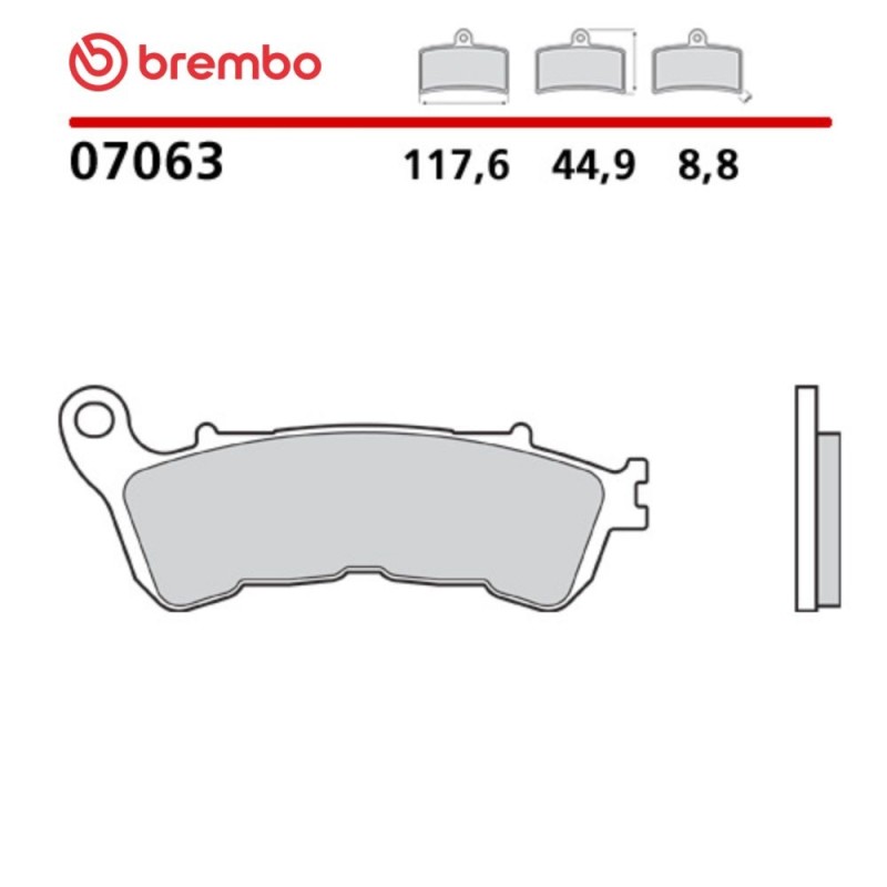 Pastillas Moto Brembo 07063 Pastillas Moto Brembo 07063