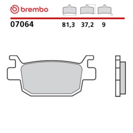 Plaquettes de Frein Moto Brembo 07064