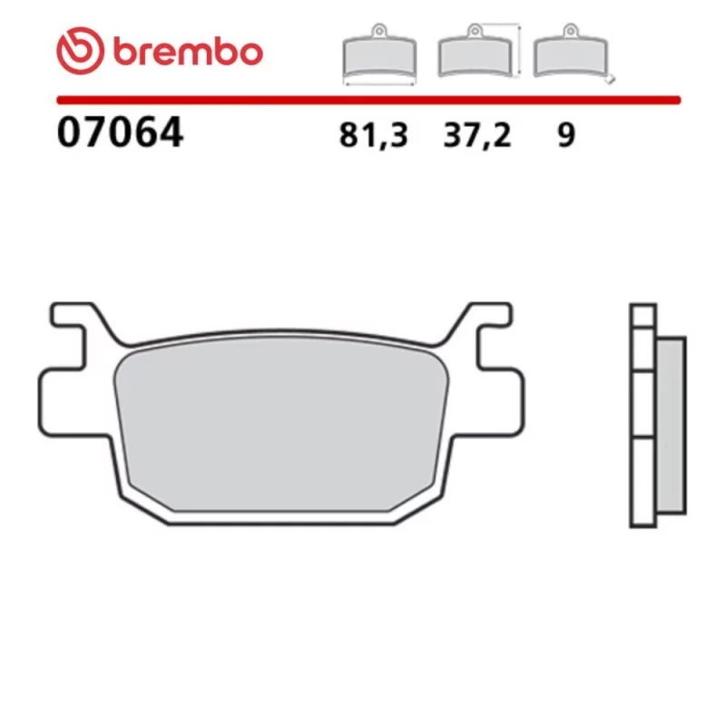 Plaquettes de Frein Moto Brembo 07064
