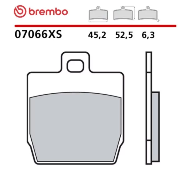 Pastillas Moto Brembo 07066XS