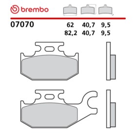 Plaquettes de Frein Moto Brembo 07070