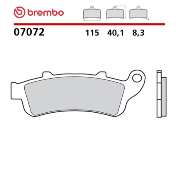 Motorrad Bremsbeläge Brembo 07072