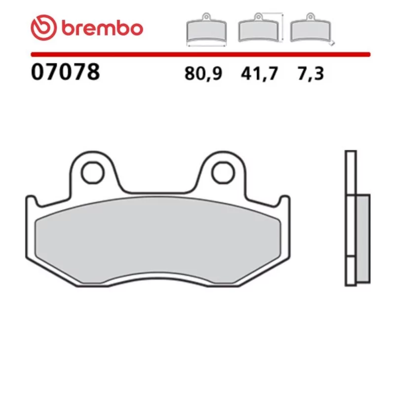 Pastillas Moto Brembo 07078