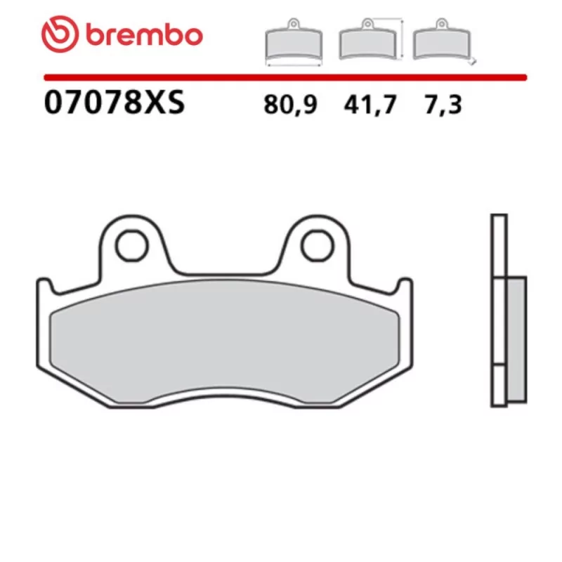 Motorrad Bremsbeläge Brembo 07078XS Motorrad Bremsbeläge Brembo 07078XS